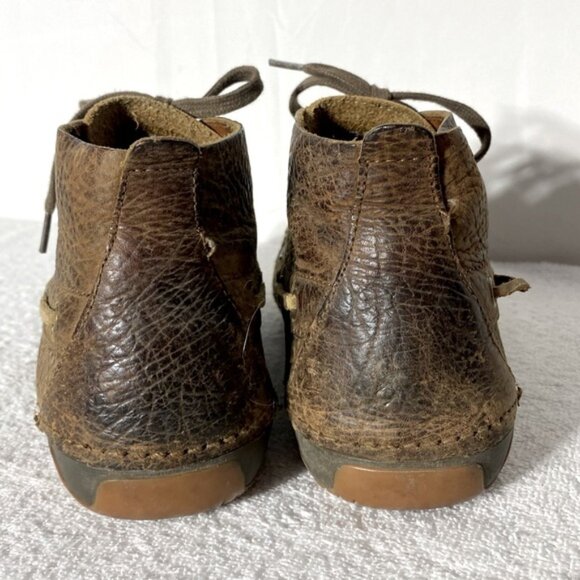 Ariat Brown Distressed Leather Lace Up Chukka Boots Ankle Boots 8EE/41W - Picture 5 of 12